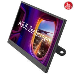 ASUS ZENSCREEN MB166CR 15.6 IPS 1920x1080 5MS USB-C 3YIL MAT EKRAN,360° DAYANAKLI STAND, DUSUK MAVI ISIK TASINABILIR USB MONITOR