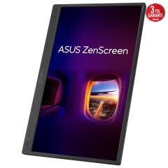 ASUS ZENSCREEN MB166CR 15.6 IPS 1920x1080 5MS USB-C 3YIL MAT EKRAN,360° DAYANAKLI STAND, DUSUK MAVI ISIK TASINABILIR USB MONITOR