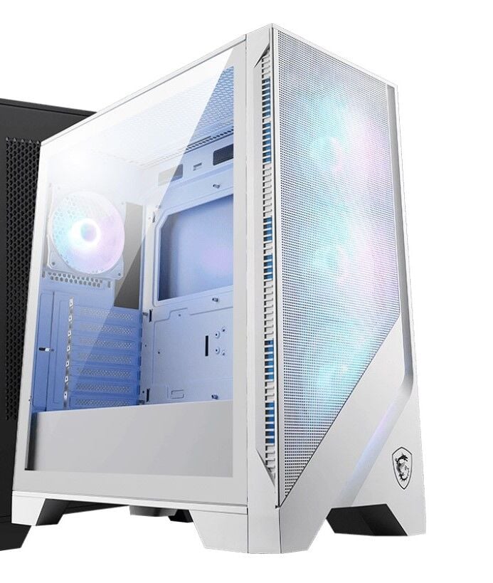 MSI MAG FORGE 320R AIRFLOW WHITE Temperli Cam 4x120mm ARGB Fan ATX Gaming Bilgisayar Kasası