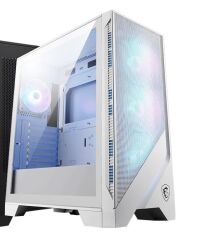 MSI MAG FORGE 320R AIRFLOW WHITE Temperli Cam 4x120mm ARGB Fan ATX Gaming Bilgisayar Kasası