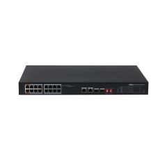 DAHUA PFS3218-16ET-135 16 PORT GIGABIT +2XRJ45/2XGB SFP COMBO 135W POE RACKMOUNT SWITCH