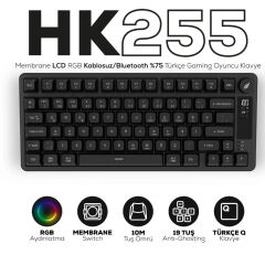 HAWK GAMING HK258B MEMBRANE LCD RGB KABLOSUZ BLUET
