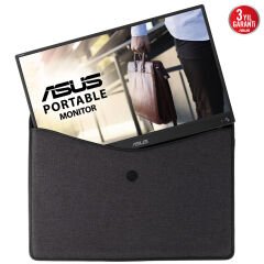 ASUS ZENSCREEN MB16ACV 15.6 IPS 1920x1080 5MS USB-C 3YIL MAT EKRAN, USB-C to A ADAPTOR, DUSUK MAVI ISIK, ANTIBAKTERİYAL KAPLAMA TASINABILIR USB MONITOR