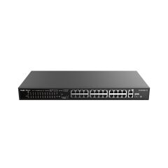 RUİJİE-REYEE RG-ES126S-P 24XFE-2XGE UPLİNK / 1XGE SFP 370W POE SWİTCH