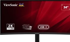VIEWSONIC VA3420C USB-C HUBLI 34 21:9 KAVISLI MONITOR