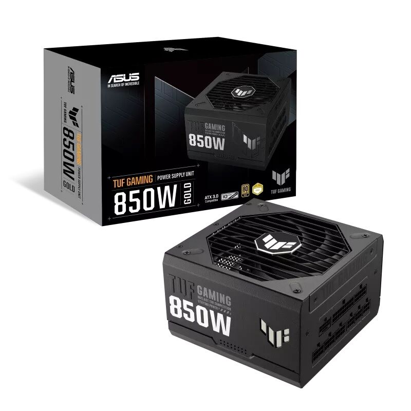 ASUS TUF GAMING-850G 80+ GOLD GÜÇ KAYNAĞI ÜNİTESİ 850W 24-pin ATX SİYAH