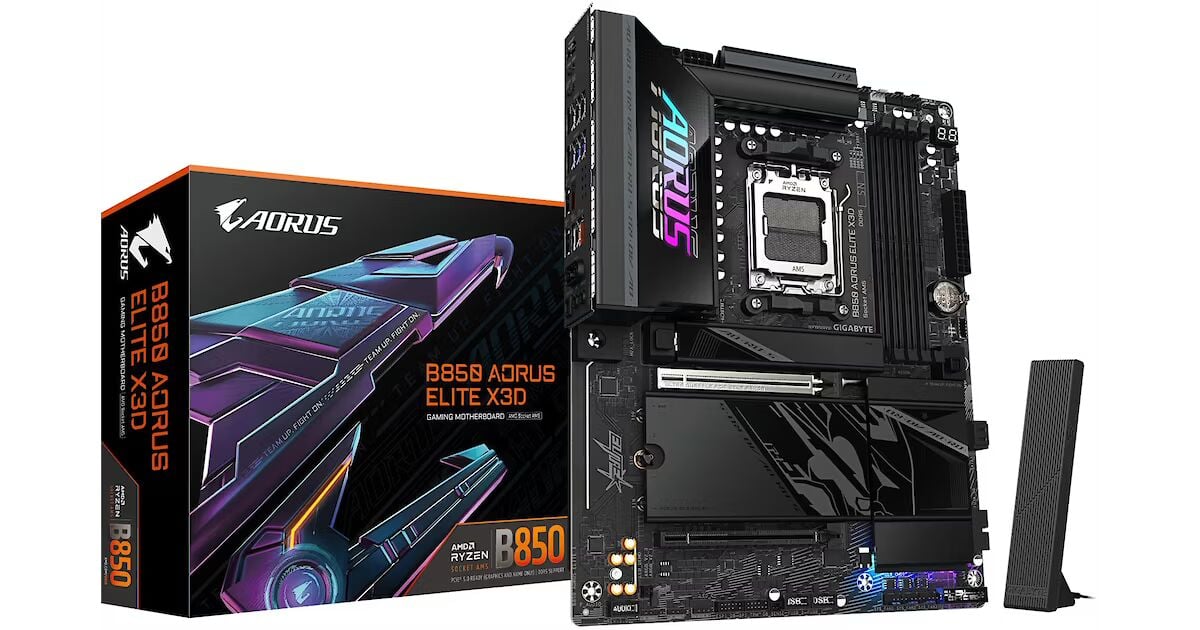 GIGABYTE B850 AORUS ELITE X3D DDR5 8000Mhz HDMI/DP ATX AM5
