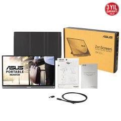 ASUS ZENSCREEN MB16ACE 15.6 IPS 1920x1080 5MS USB-C 3YIL MAT EKRAN , USB-C to A ADAPTOR, DUSUK MAVI ISIK TASINABILIR USB MONITOR