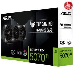 ASUS TUF-RTX5070TI-O16G-GAMING-NVIDIA-GEFORCE-RTX 5070 TI-16GB GDDR7-256bit--OC-2xHDMI-3xDP-RGB-DLSS4 EKRAN KARTI