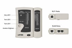 UNITEK ETHERNET KABLOSU TEST CİHAZI (OT140AGY01)