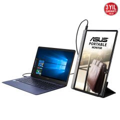 ASUS ZENSCREEN MB14AC 14 IPS 1920x1080 5MS USB-C 3YIL MAT EKRAN, USB-C to A ADAPTOR, DUSUK MAVI ISIK TASINABILIR USB MONITOR